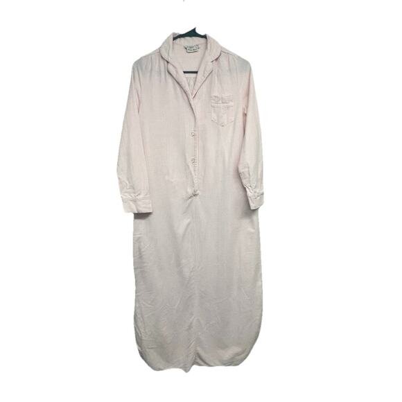 Christian Dior Other - Vintage Christian Dior Neuman Marcus Flannel Pink Petite Nightgown Grannycore